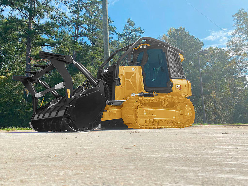 New Cat® D1 Mulcher features sloped hood styling to improve visibility and a high-performance powertrain